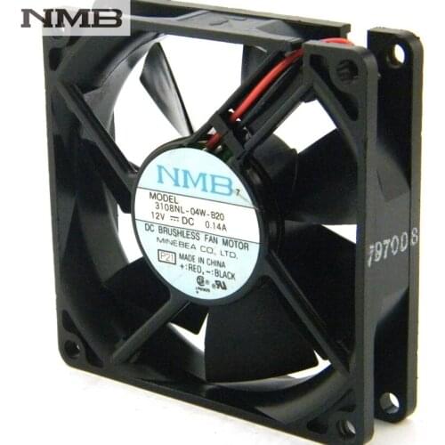 Origianl For NMB 8020 3108NL-04W-B20 12V 0.14A 2-wire radiator fan chassis Server