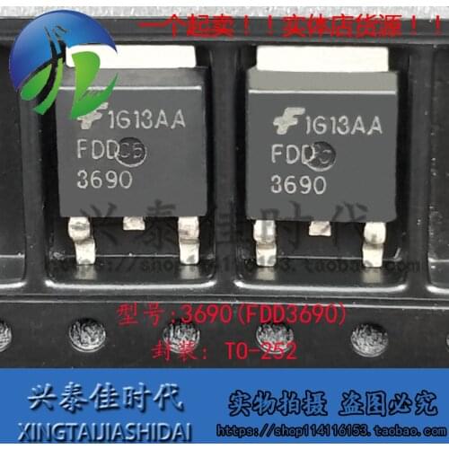 Original new 5pcs/ 3690 FDD3690 22A/100V TO-252