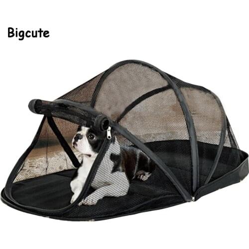 Portable Dog House Cage for Small Dogs Crate Cat Net Tent for Cats Outside Kennel Foldable Pet Puppy Anti-Mosquito Net Tents