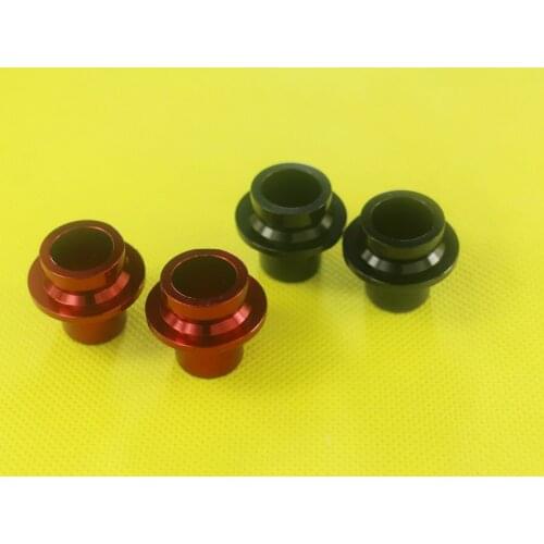 Powerway CX32 front hub M15 thru side caps PHB-CX32 end caps adaptors converters black red 15mm through axle with rubber seals