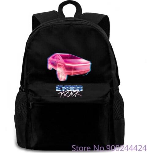 SineRich CYBERTRUCK Basic Black women men backpack laptop travel school adult student