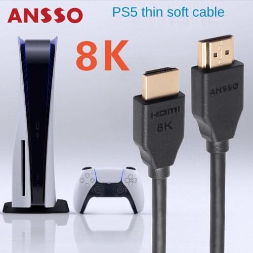 HDMI-compatible 2.1 8K60P 4K144Hz Ansso HDMI cable 2.1 A7S3 Z CAM 4K 8K 60P 16Bit Atomos Astro Boy PS5 8K HD camera HD cable