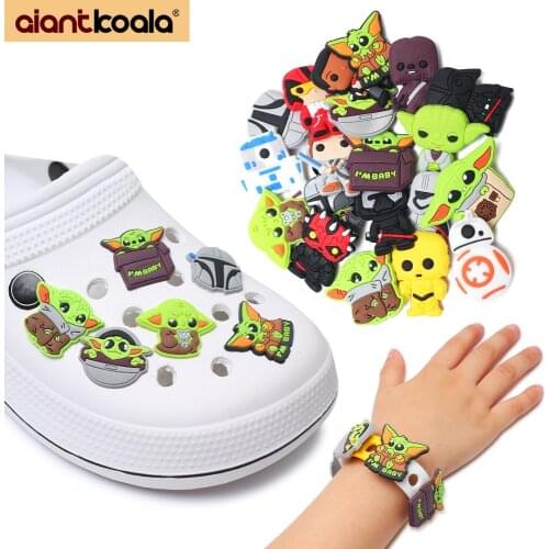 New product 1pc shoe decoration/croc shoe charms/shoe accessories for clogs kids school gift fit wristband croc jibz