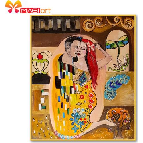 Cross stitch kits Embroidery needlework sets 11CT water soluble canvas patterns 14CT Full Portrait lovinghome Family -NCMP080