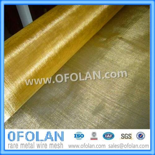 High-quality EMI / EMF / RF Shielding Brass Wire Mesh(50 mesh) 500mmX1000mmX2PCS stock supply