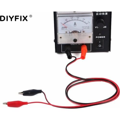 DIYFIX Banana Plug to Electrical Clamp Alligator Clip Test Leads Probe DC Power Supply Output Cable