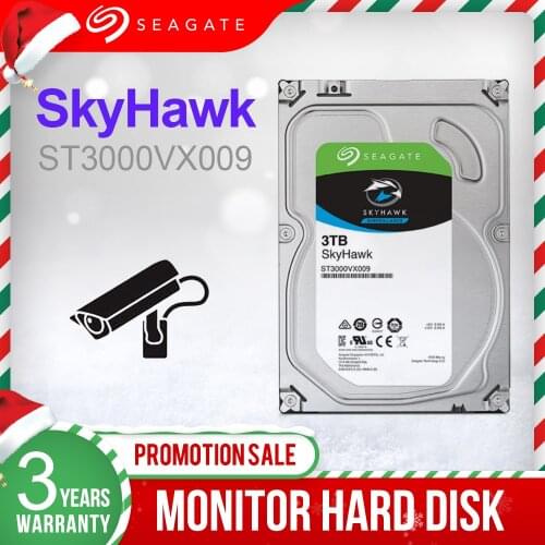 Seagate 3TB 3.5" Video Surveillance HDD Internal Hard Disk Drive 5900RPM SATAIII 6Gb/s 256MBCache HDD For Security ST3000VX009
