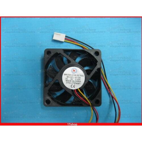 1 pcs Brushless DC Cooling Fan 5V 6015S 9 Blades 60x60x15mm 3pin