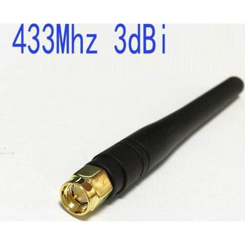 1PC 433Mhz 3dbi OMNI directional antenna with SMA male connector straight FPV