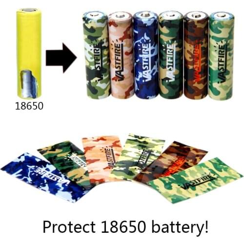 10 pcs/Lot Bike Light Power Source Protective 18650 Battery Wrap Stickers Battery Wrapper Protector Skin Repair Sleeve PVC