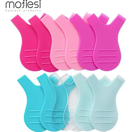 12 piece makeup eyelash brush Y eyelash lifter curler eyelash extension curling tool reusable plastic cleaning comb