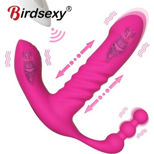 Anal Plug Vibrators For Men Prostate Massager Masturbators Women Vagina Stimulator Dildos Remote Control Male Anus Butt Sex Toys