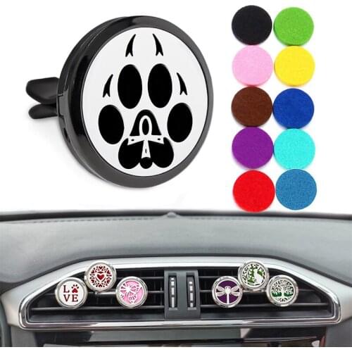 Car Air Freshener Flavoring For Auto Interior Accessory Vent Clip Aromatherapy Diffuser Essential Oil Perfume Locket Gift