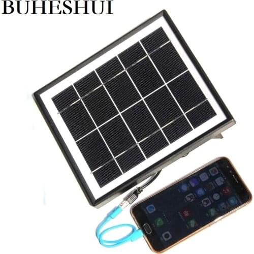 BUHESHUI 5V 5W Solar Panel Charger USB Travel Battery Charger For Mobile Phone/ Power Bank Monocrystalline Free Shipping