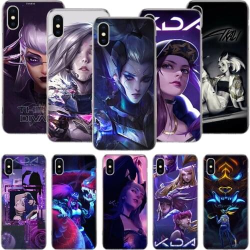 League Hero Games Akali Phone Case For iPhone 11 12 Pro XS XR X Max 7 8 6 6S Plus Mini + 5 SE Pattern Customized Coque Cover Cap