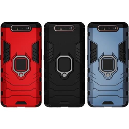 For Samsung Galaxy A80 Case Armor Ring Stand Holder Phone Back Cover for Samsung A80 A 80 SM-A805F/DS 6.7'' Shockproof Cover