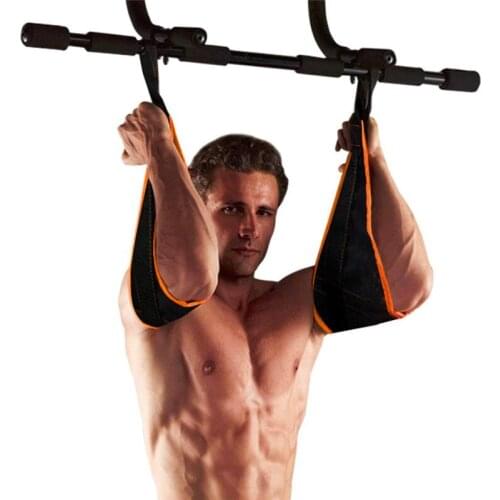 Home Fitness Hanging Belt AB Sling Straps Abdominal Carver Chin Up Sit Up Bar Pullup Heavy Duty Muscle Training Suspension Belt