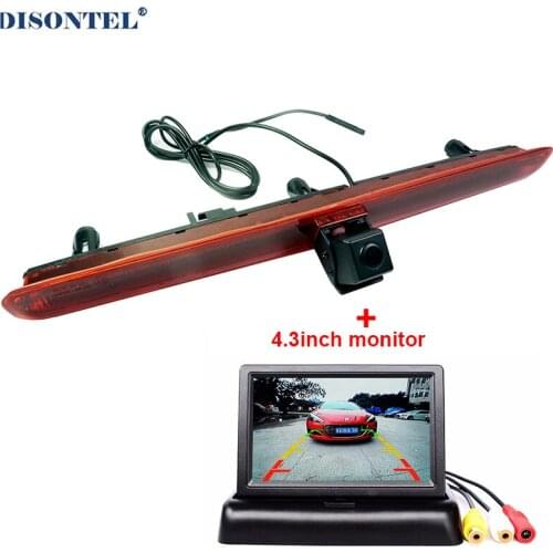 HD Car Rear View Brake Light Reverse Camera for Volkswagen VW T5 (single door)2003-2016 With 4.3" LCD Parking Monitor