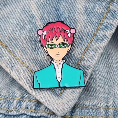 LT579 Saiki Kusuo no Psi Nan Japanese Anime Icons Enamel Pin Brooches on clothes Backpack Collar Hat Badge Lapel Pin Jewelry