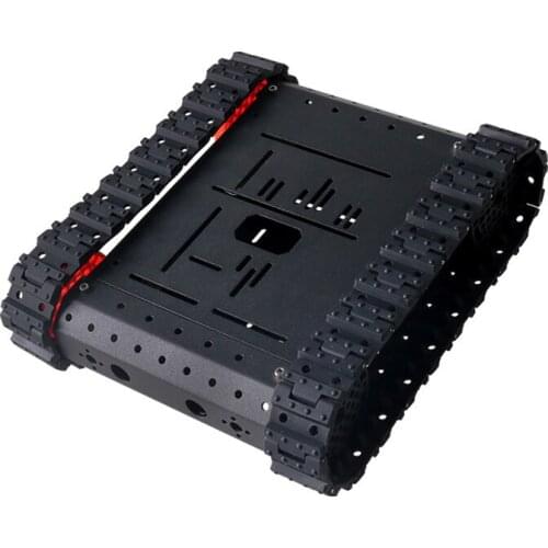 4WD Metal Smart Crawler Tank Chassis with 4pcs TT Motors and Plastic Wheels Rubber Track DIY Toy for Arduino Education
