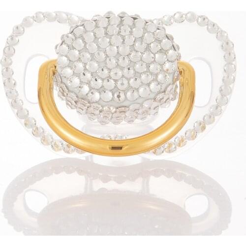 Miyocar all handmade bling pacifiers unique design king queen style 6 colors choose gift baby shower PBC