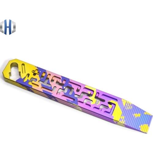 Titanium Alloy Hollow Ink Stick Crowbar Multi-function Crowbar Screwdriver EDC Screwdriver Tool