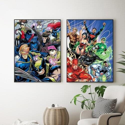 Marvel Comics Avengers Hulk Oil on Canvas Painting for Adults Wall Art Posters and Prints Wall Art Pictures for Living Room