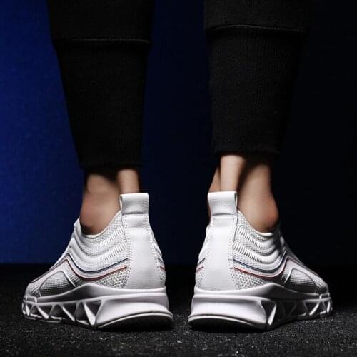 Men Leather Casual Shoes Mens Casual Shoes Slip On Mens Sports Fashion Men Sneakers Mesh Sport For