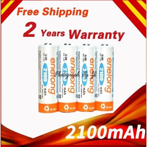 2100mAh AA NI-MH batteries 14500 4 PCS/lot rechargeable battery 600 times use Low self-discharge