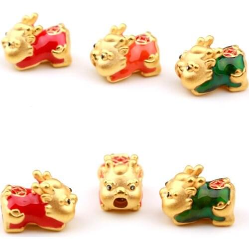 New Arrival Pure 999 Gold Yellow Gold Bracelet Cute Pixiu Baby Bracelet 0.6g