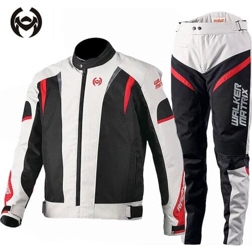 Autumn Winter Motorcycle Jacket Suit Chaqueta Moto Waterproof Motocross Riding Jacket Protective Gear Motorbike Pants Set M-3XL