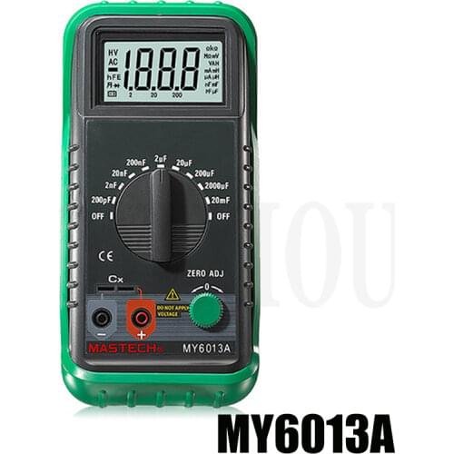 MASTECH MS6013A (MY6013A) Capacitor Tester Tecrep Portable Digital Capacitance Meter 200pF-20mF Electrical Test Diagnostic-tool