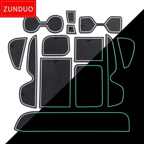 ZUNDUO Anti-Slip Gate Slot Cup Mat for Toyota RAV4 2019 2020 XA50 RAV 4 Interior Accessories Rubber Pad Cup Holder Non-Slip Mats