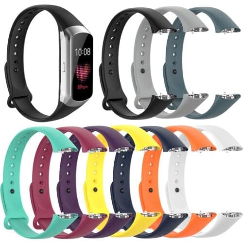 Silicone Smart Watch Band Strap for Samsung Galaxy Fit SM-R370 Replacement Watchband Bracelet Buckle Soft Wristband Strap