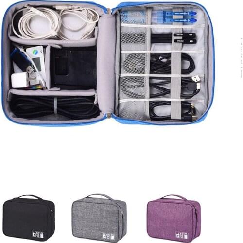 Cable Organizer Bag Digital Bag Travel Data Line Debris Storage Bag Large Capacity Waterproof Earphone Storage Bag Travel Kit