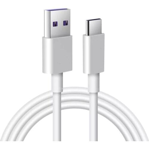 BAAQII 1M 5A Super Fast Charge Type-C Data Cable for Mate9 10Pro P10 P20 Charging Cable White Soft Delicate Durable CB0709
