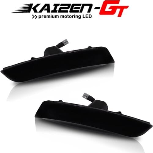 Smoked /Clear Lens Amber LED Front Side Marker Lights For 2014-up Cadillac CTS 2015-up Cadillac ATS, Replace OEM Sidemarker Lamp