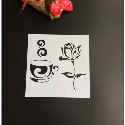 1Pcs 13*13cm Scapbook Stencil Cake Decorating Tool scrapbooking DIY Decorating Stencil Fondant Pattern Printing Spray Template