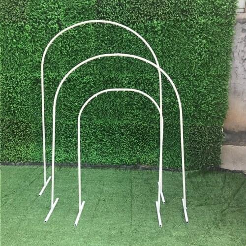 Arcos de boda de tubos de hierro en forma de n, soportes de flores, accesorios metálicos de boda, fondo, decoraciones de flores