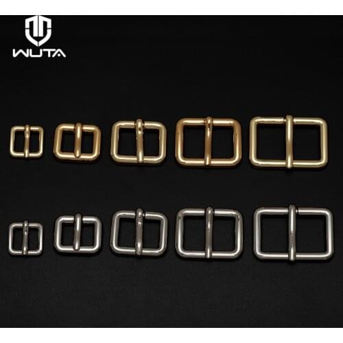 WUTA Thick Metal Heavy Duty Belt Buckle Strap Center Pin Style Heel Bar Rectangle Ring Leather Craft Repair DIY Handbag Backpack