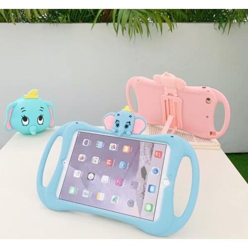 3D Cartoon Protect Kids Case for Ipad 5 6 Air 1 2 3 10.5 Pro 11 2018 IPad 234 Mini 1 2 3 4 5 Tablet Cover Lovely Silicone Funda