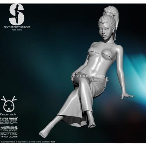 1/24 Resin Figure Kits Beauty Agent self-assembled YFWW-2060