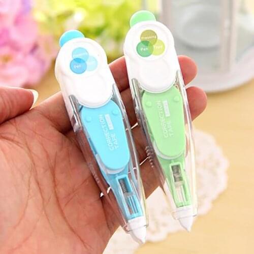 1PC 5M Long Kawaii Cute Correction Tape, Office Supplies Students Gift Writing Corrector Stationery, With 1PC Replaceable Core