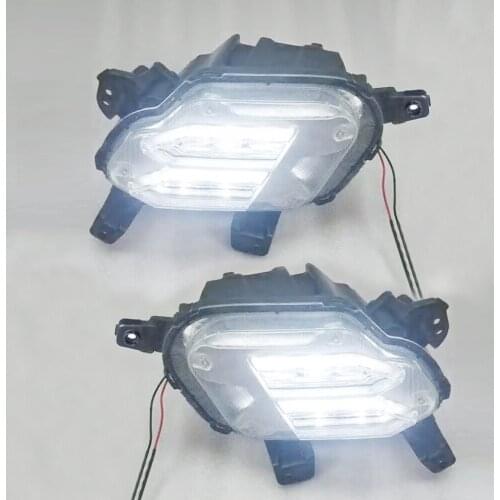 Car Flashing 2PCS LED DRL fog lamp Daytime Running light Daylight car styling For KIA Sorento 2021