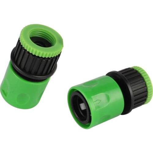 3/4" Female Thread Quick Connector with 1/2" Female Thread to 3/4" Male Thread Connector Faucet Adapter Water Gun Joint 2 Pcs