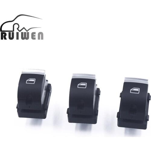4F0959855B For AUDI A3 Sportback Q7 A6 2004-2015 Chrome Front Passenger Side Window Switch 4F0 959 855B 4F0 959 855 B