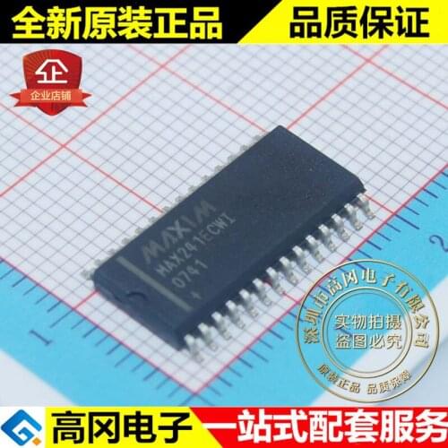 5pieces MAX241ECWI+T MAX241 SOP28 MAXIM RS232
