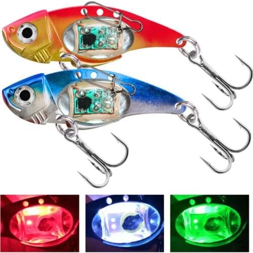 8cm 31g Mini Fishing Lure LED Light Deep Drop Underwater Eye Shape Fishing Squid Fishing Bait Luminous Lure for Attracting