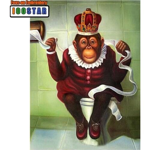 Diy diamond embroidery cartoon monkey diamond painting Cross Stitch full square drill Rhinestone mosaic decoration painting