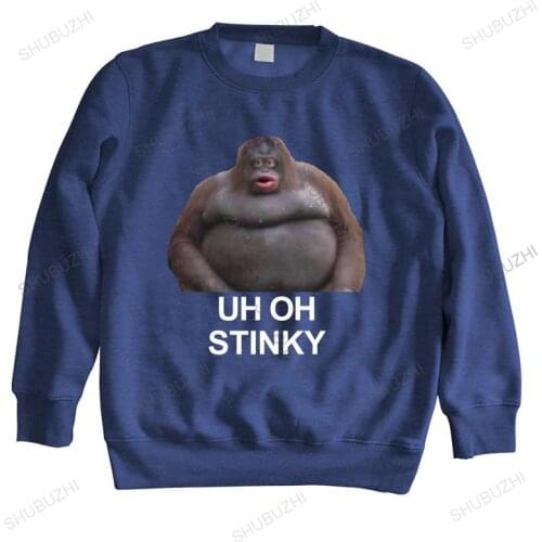 Brand fall winter hoodie Uh Oh Stinky Poop Dank Memes Le Monke streetwear casual hoodies drop shipping men autumn sweatshirt
